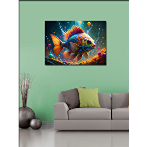 Kanvas Tablo Sevimli Balık 70x100 cm