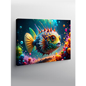Kanvas Tablo Sevimli Balık 70x100 cm