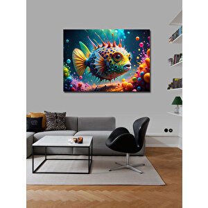 Kanvas Tablo Sevimli Balık 70x100 cm