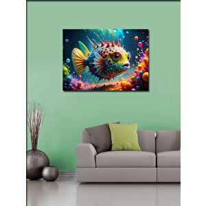 Kanvas Tablo Sevimli Balık 70x100 cm