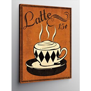Kanvas Tablo Latte Kahve 100x140 cm