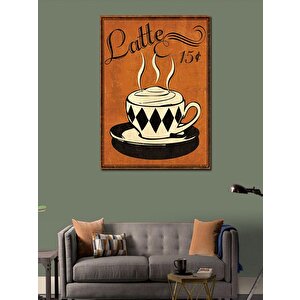 Kanvas Tablo Latte Kahve 100x140 cm