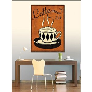 Kanvas Tablo Latte Kahve 100x140 cm