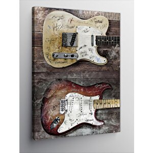 Kanvas Tablo Elektro Gitarlar 100x140 cm