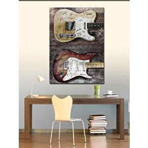 Kanvas Tablo Elektro Gitarlar 100x140 cm