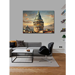 Kanvas Tablo İstanbul Galata Kulesi 70x100 cm