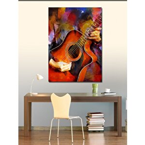 Kanvas Tablo Akustik Gitar