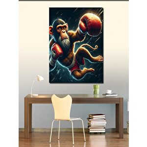 Kanvas Tablo Boksör Maymun 70x100 cm