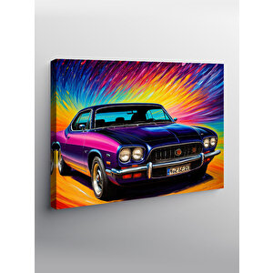 Kanvas Tablo Klasik Araba 100x140 cm