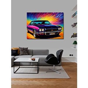 Kanvas Tablo Klasik Araba 100x140 cm