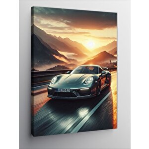 Kanvas Tablo Spor Araba 100x140 cm