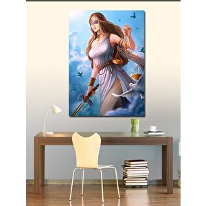 Kanvas Tablo Adalet Heykeli 100x140 cm