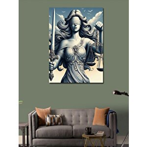 Kanvas Tablo Adalet Heykeli 100x140 cm