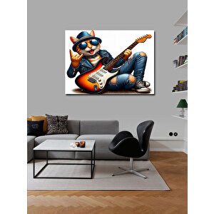 Kanvas Tablo Metalci Kedi 70x100 cm