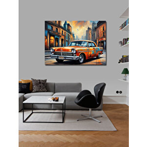 Kanvas Tablo Klasik Araba 100x140 cm