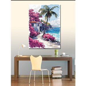 Kanvas Tablo Kumsal Da Beyaz Ev 70x100 cm