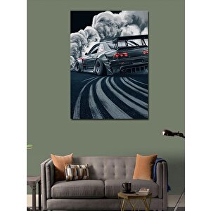 Kanvas Tablo Drift Yapan Araba 70x100 cm