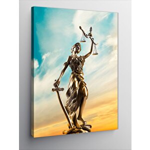 Kanvas Tablo Adalet Heykeli 70x100 cm