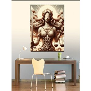 Kanvas Tablo Adalet Heykeli 70x100 cm