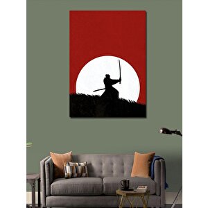 Kanvas Tablo Ay Ve Samuray 70x100 cm