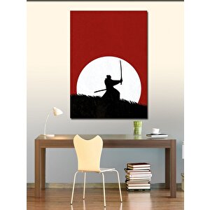 Kanvas Tablo Ay Ve Samuray 70x100 cm