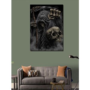 Kanvas Tablo Azrail İskelet 70x100 cm