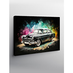 Kanvas Tablo Siyah Klasik Araba 70x100 cm