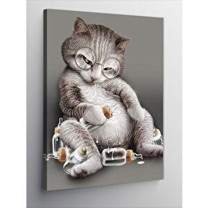 Kanvas Tablo Obur Kedi