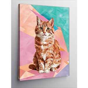 Kanvas Tablo Sevimli Turuncu Kedi