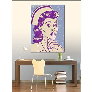 Kanvas Tablo Pin Up Hemşire 100x140 cm
