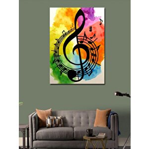 Kanvas Tablo Sol Anahtarı 70x100 cm