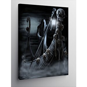 Kanvas Tablo Korsan İskelet 100x140 cm