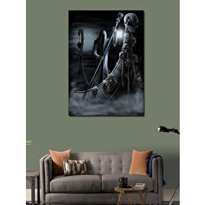 Kanvas Tablo Korsan İskelet 100x140 cm