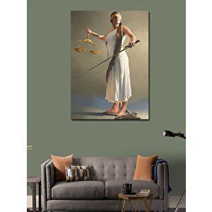 Kanvas Tablo Adalet Heykeli 70x100 cm