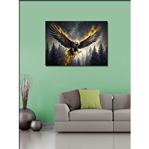 Kanvas Tablo Ormanda Uçan Kartal 70x100 cm