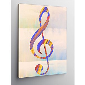 Kanvas Tablo Sol Anahtarı 70x100 cm