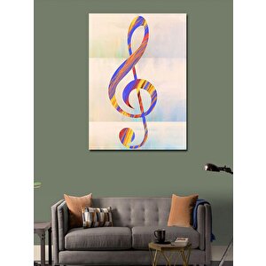 Kanvas Tablo Sol Anahtarı 70x100 cm