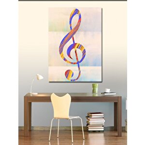 Kanvas Tablo Sol Anahtarı 70x100 cm