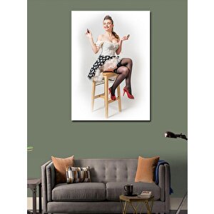 Kanvas Tablo Pin Up Kızı 