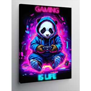 Kanvas Tablo Gamer Panda 100x140 cm