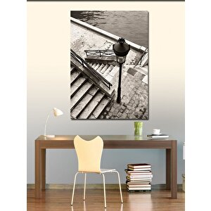 Kanvas Tablo Deniz Kenarındaki Merdivenler 70x100 cm