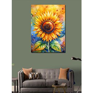 Kanvas Tablo Ay Çiçeği 100x140 cm