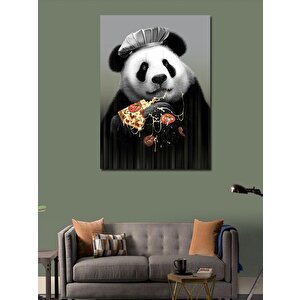 Kanvas Tablo Pizza Yiyen Panda