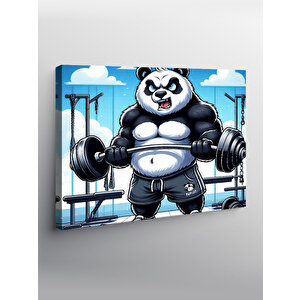 Kanvas Tablo Spor Yapan Panda 70x100 cm