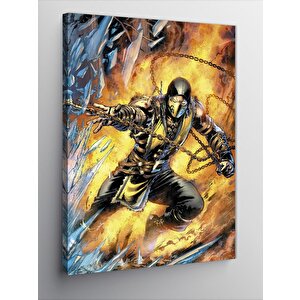 Kanvas Tablo Mortal Kombat Scorpion