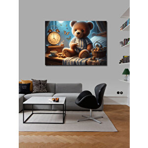 Kanvas Tablo Pijamalı Sevimli Ayıcık 70x100 cm