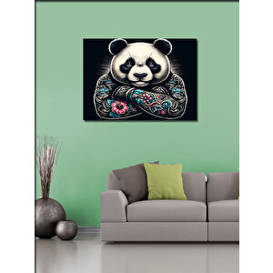 Kanvas Tablo Gangster Panda 70x100 cm