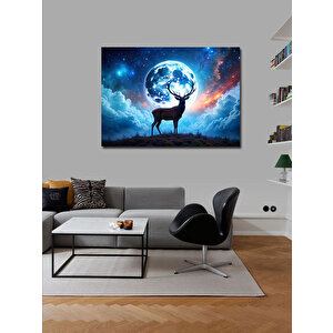 Kanvas Tablo Ay Ve Geyik 70x100 cm