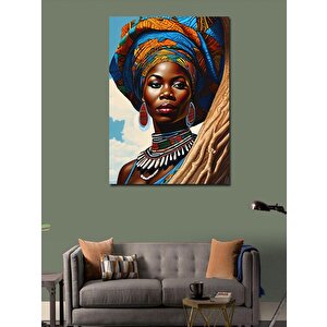 Kanvas Tablo Afrikalı Kadın 100x140 cm
