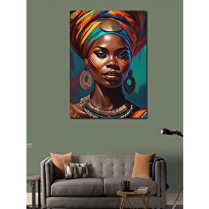 Kanvas Tablo Afrikalı Kadın 100x140 cm